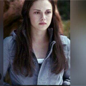 ASO Bella Swan Twilight Grey Hooded Jacket Red Plaid Interior Size Medium